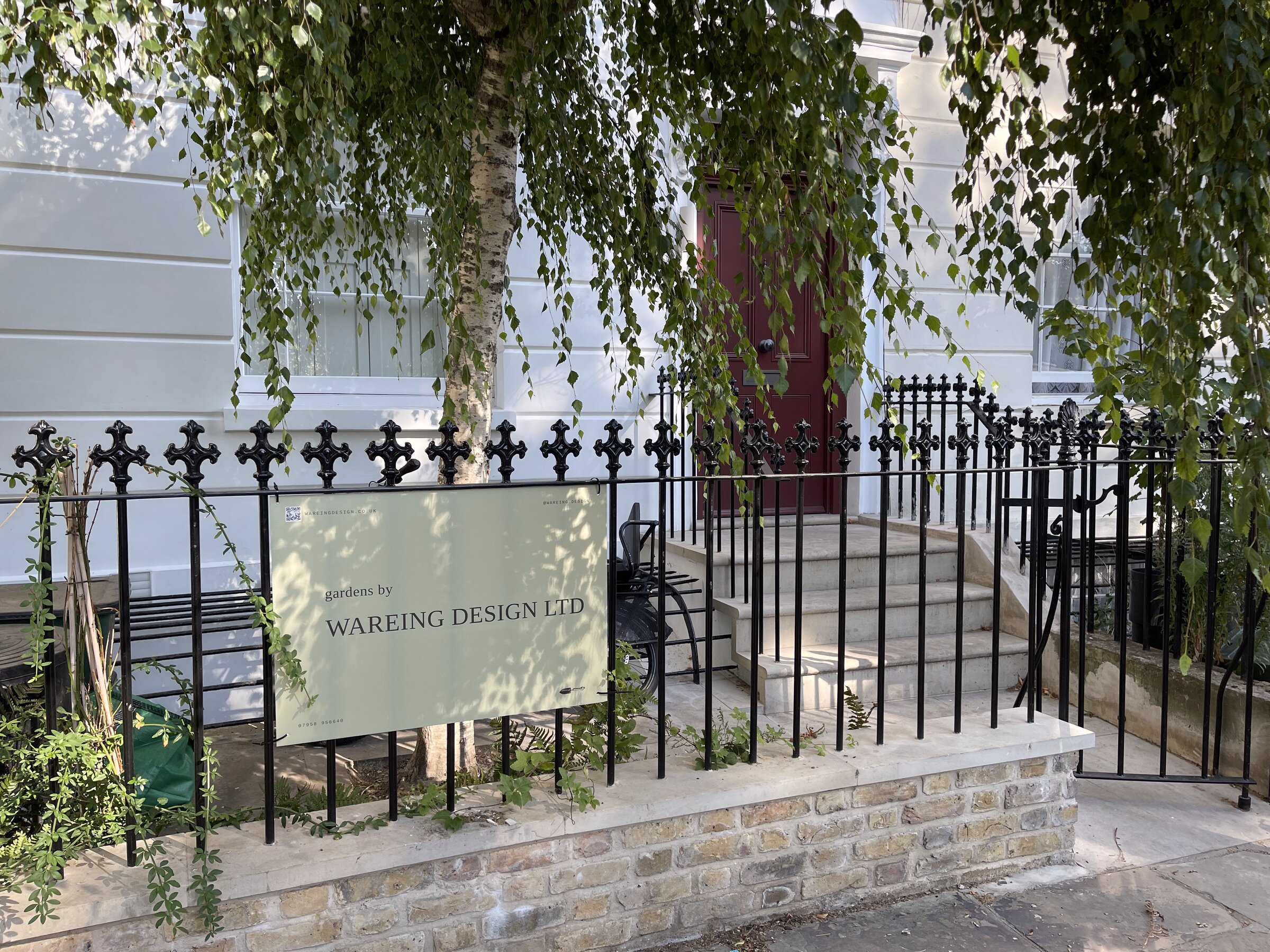 Wareing Design site sign, London